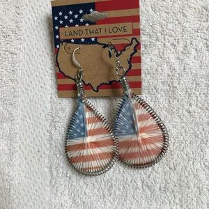 Patriotic Teardrop Earrings